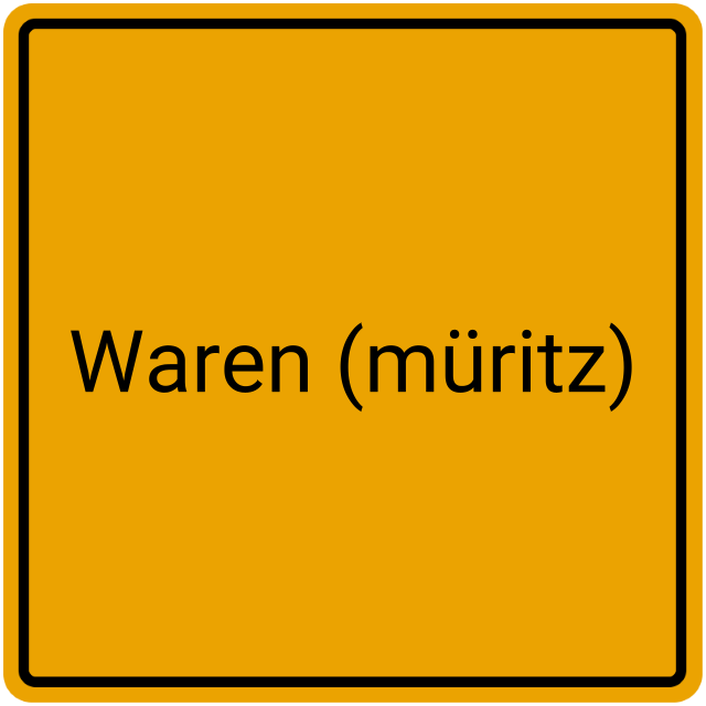 Meldebestätigung Waren (Müritz)